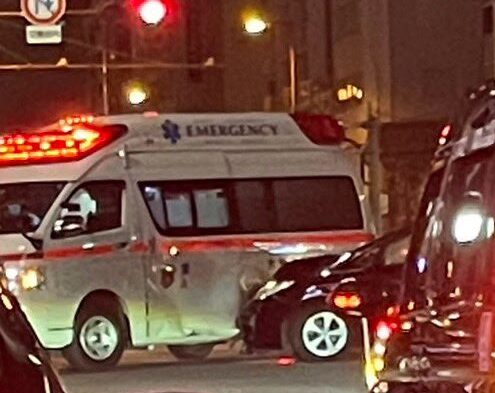 救急車とタクシー事故